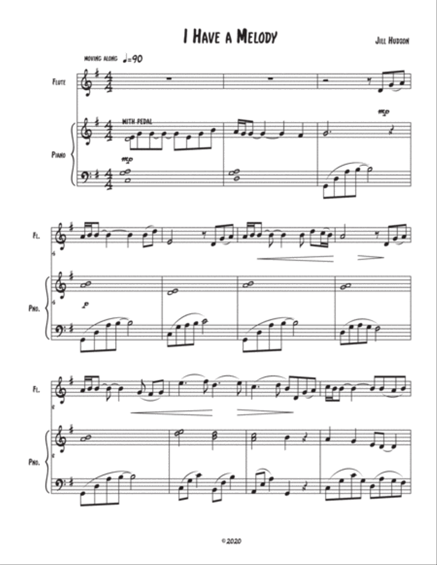 I Have a Melody (Solo for Flute) Flute Solo scores gallery preview page 2