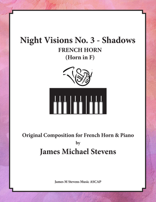 Night Visions No. 3 - Shadows - French Horn & Piano