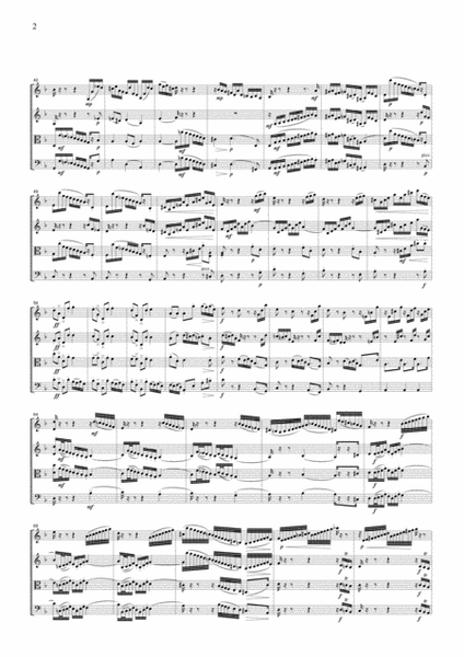 J.S.Bach Chaconne for string quartet, CB222 image number null