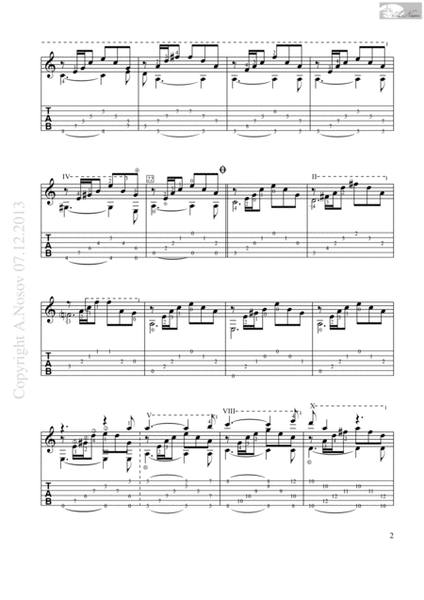 House of the Rising Sun (Sheet music for guitar) image number null