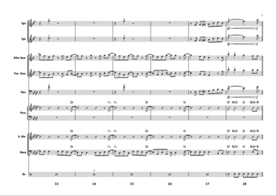 You Can't Stop The Beat Small Ensemble scores gallery preview page 5