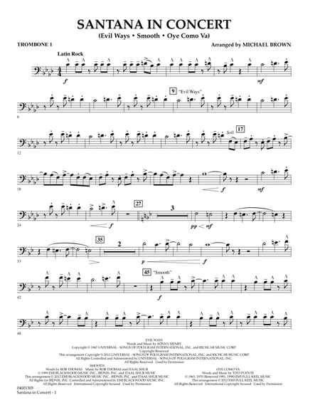Santana In Concert - Trombone 1