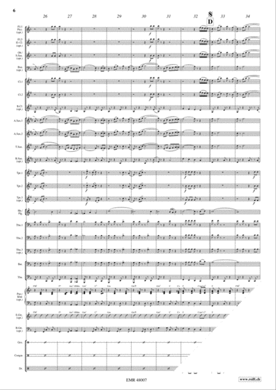 Cha-Cha Gogo Cha-Cha Gogo Concert Band scores gallery preview page 6