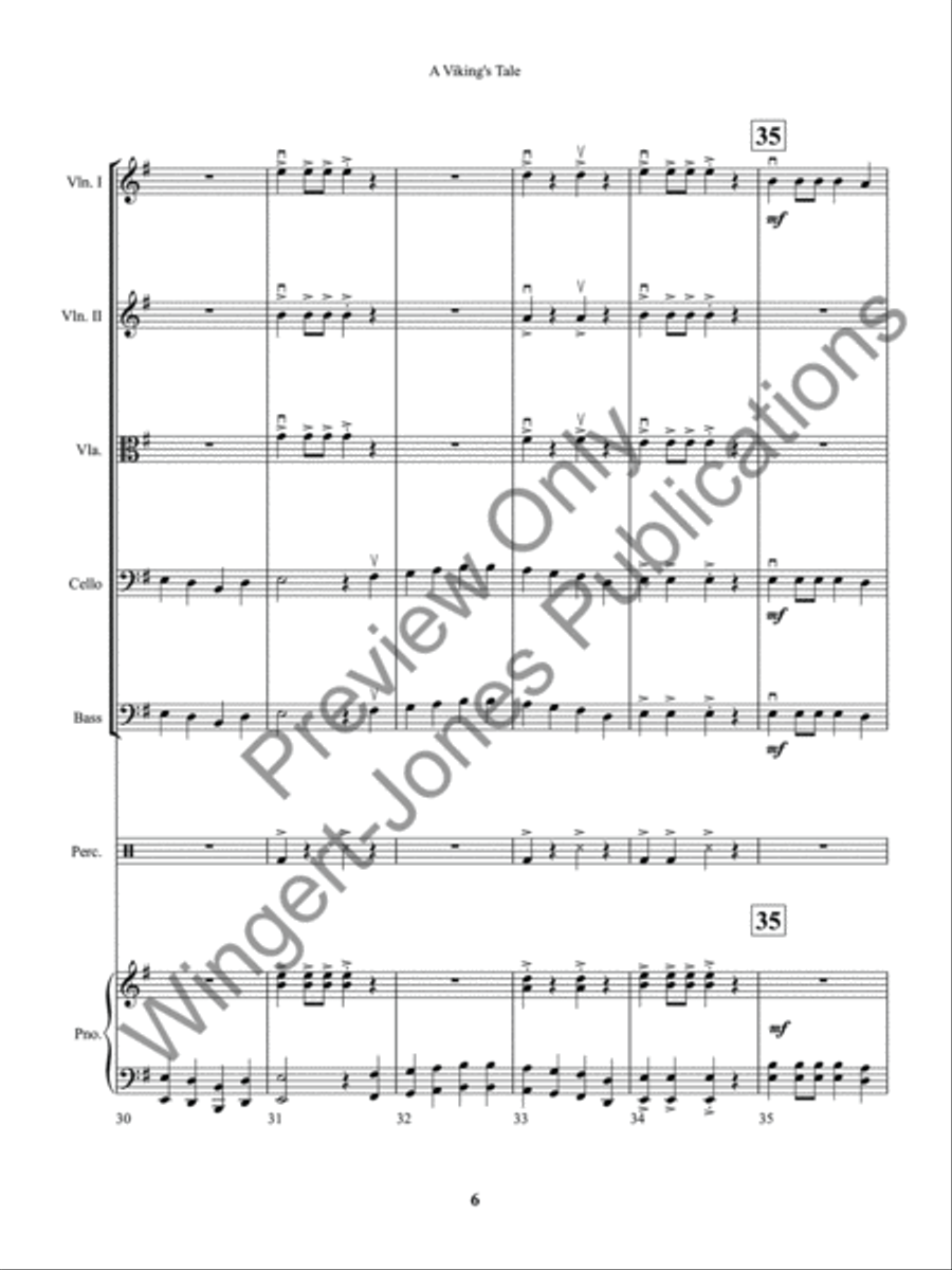 A Viking's Tale A Viking's Tale String Orchestra scores gallery preview page 9
