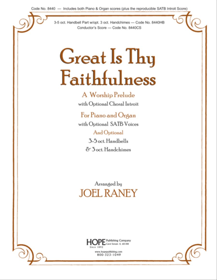Great Is Thy Faithfulness - Piano/Organ 5-Octaves scores gallery preview page 1
