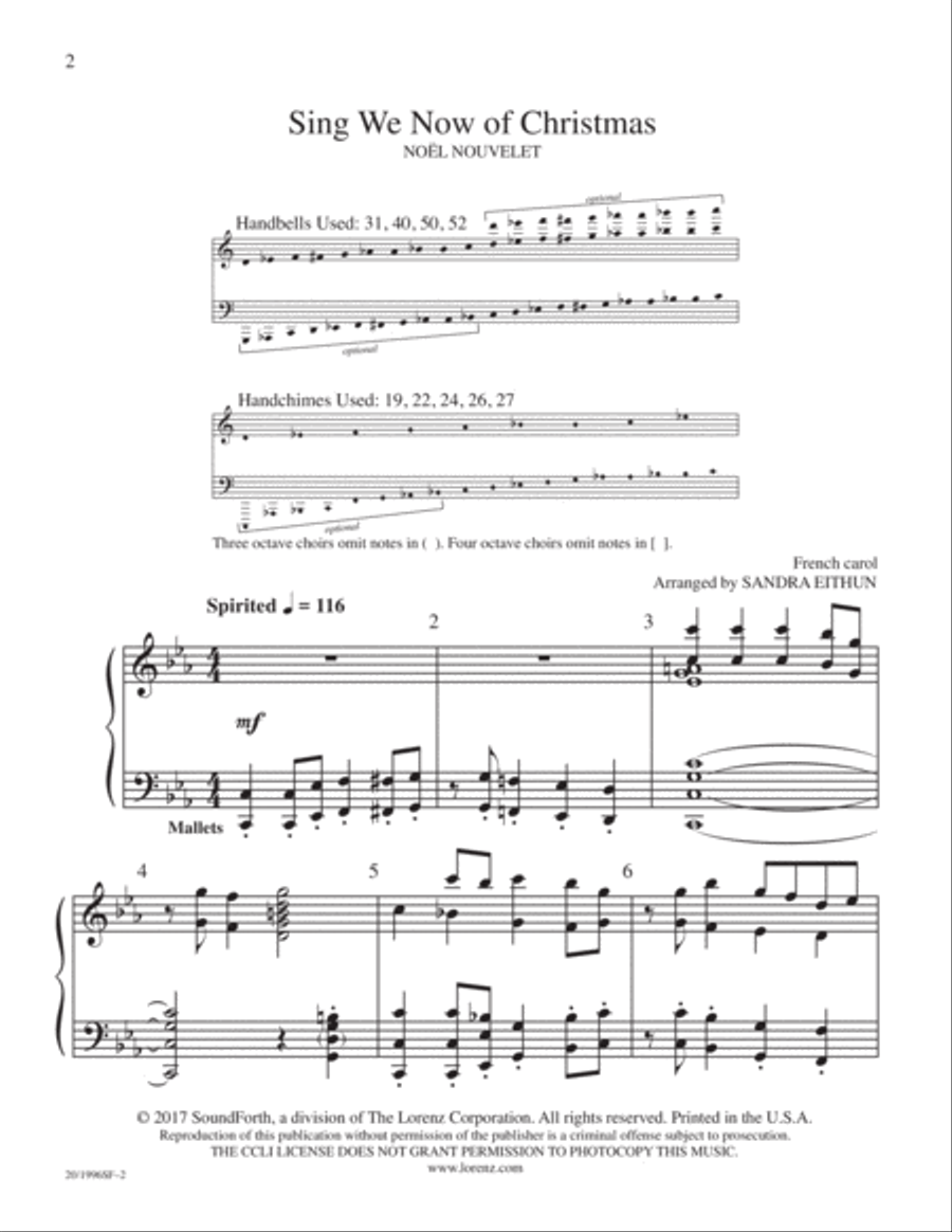 Sing We Now of Christmas 5-Octaves scores gallery preview page 2