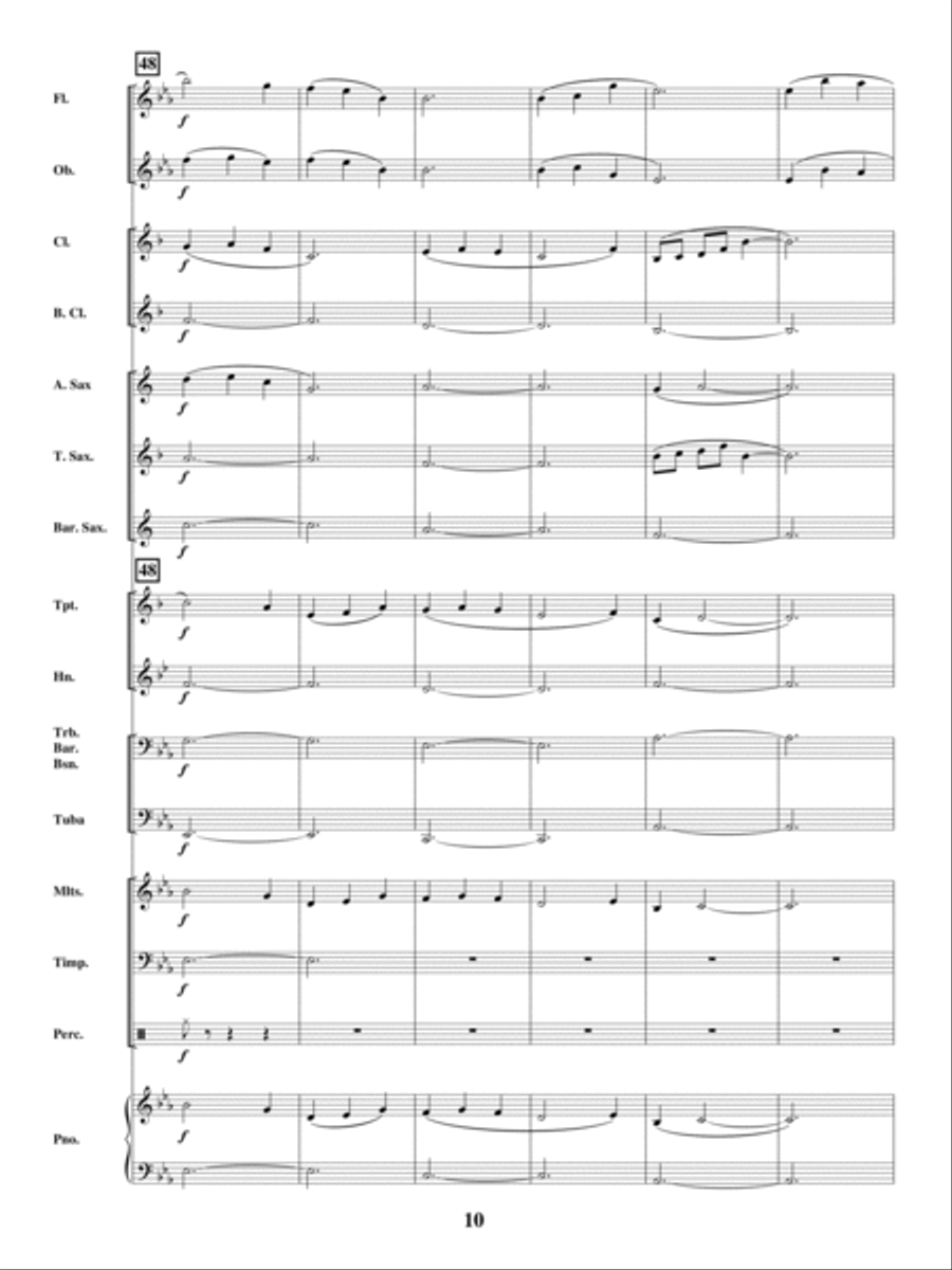 Reflections on the Missouri River Concert Band scores gallery preview page 9