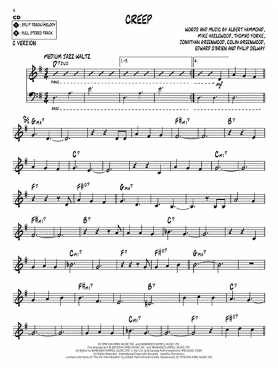 Radiohead Radiohead C Instrument scores gallery preview page 4