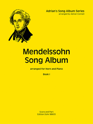 Book cover for Mendelssohn Song Album I (für Horn und Klavier)