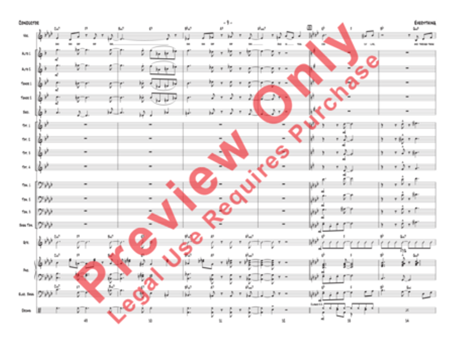 Everything (score only) Jazz Ensemble scores gallery preview page 12