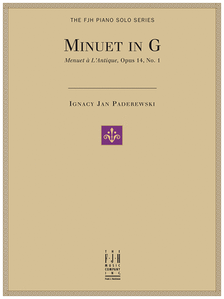 Book cover for Minuet in G (Menuet a L'Antique, Op. 14, No. 1)