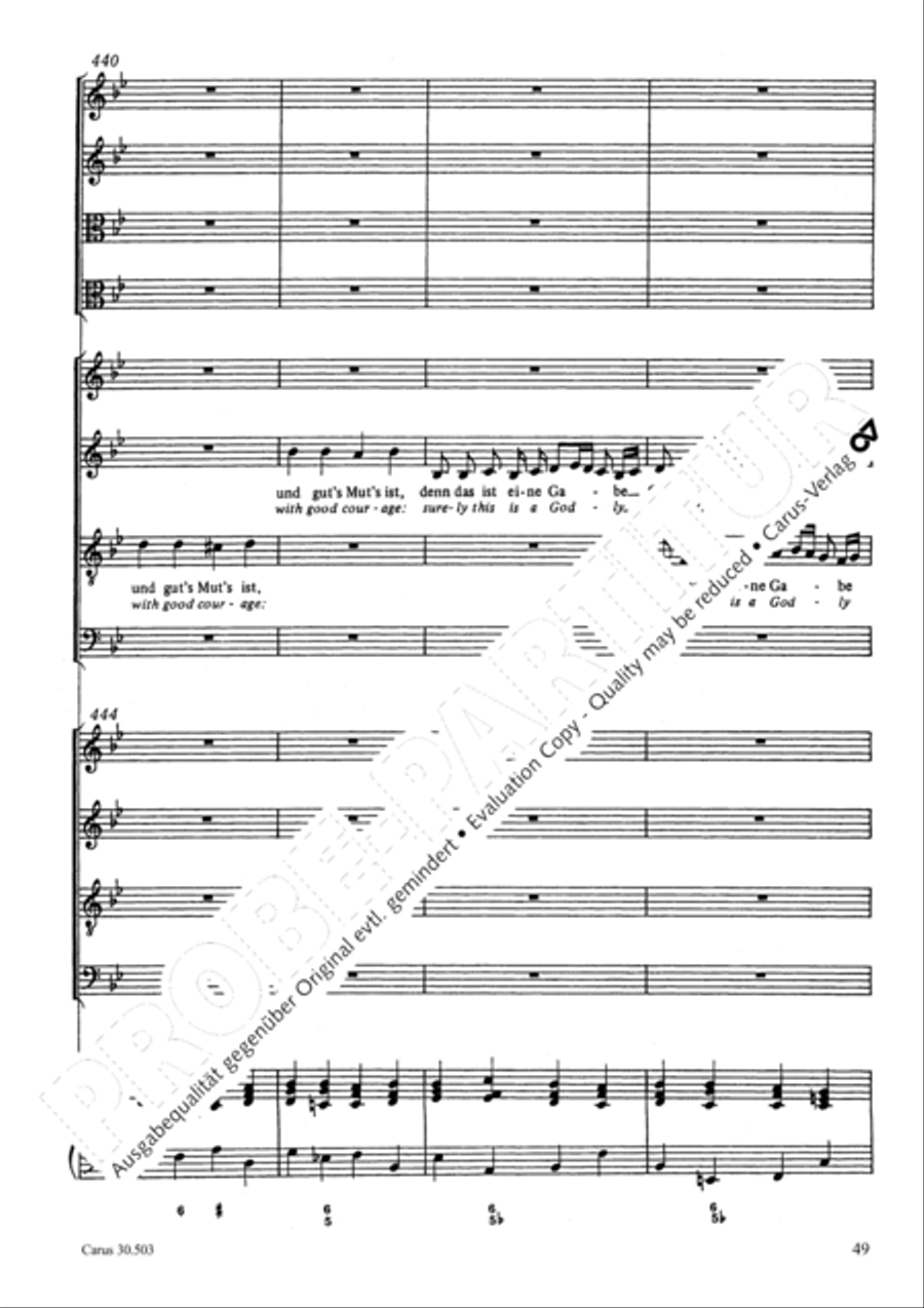 My beloved, you are fair (Meine Freundin, du bist schon) 4-Part scores gallery preview page 52