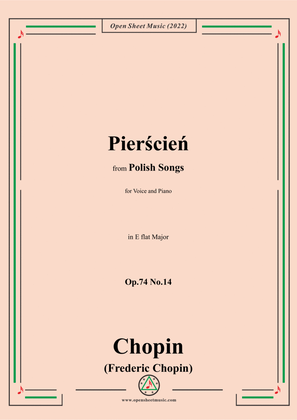 Book cover for Chopin-Pierścień(Das Ringlein),in E flat Major,Op.74 No.14