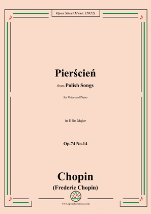 Chopin-Pierścień(Das Ringlein),in E flat Major,Op.74 No.14