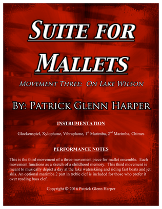 Book cover for Suite for Mallets - Movement 3