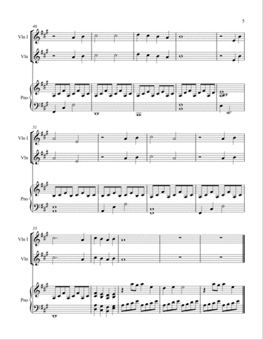 Nearer Still Nearer Violin Solo scores gallery preview page 5