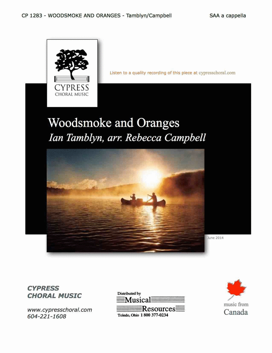 Woodsmoke And Oranges Woodsmoke And Oranges A Cappella scores gallery preview page 1