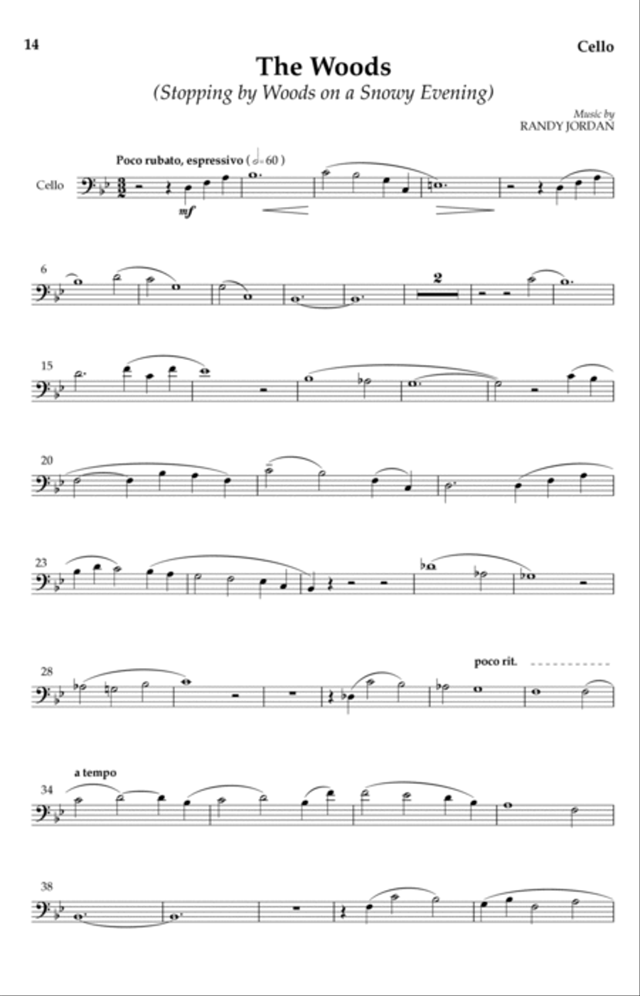 The Woods (Stopping By Woods On A Snowy Evening) 4-Part scores gallery preview page 11