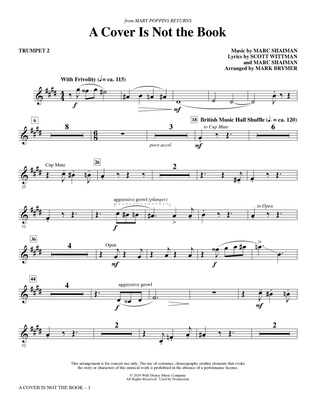 Book cover for A Cover Is Not the Book (from Mary Poppins Returns) (arr. Mark Brymer) - Trumpet 2
