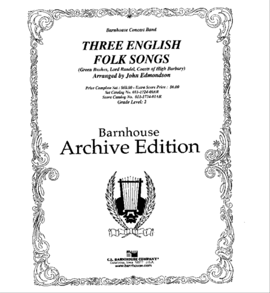 Three English Folk Songs Three English Folk Songs Concert Band scores gallery preview page 2