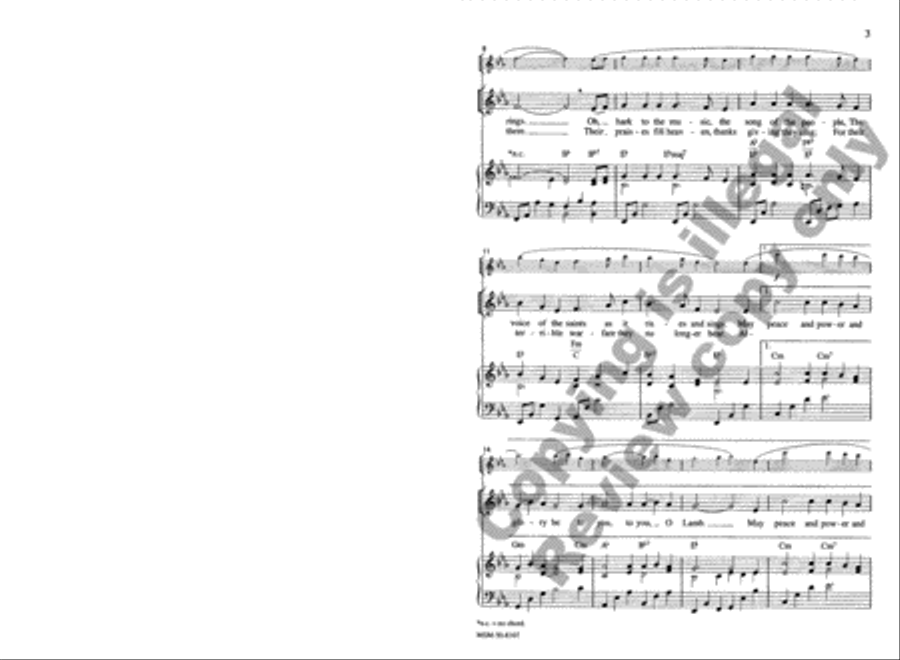 The Music of Heaven 4-Part scores gallery preview page 3