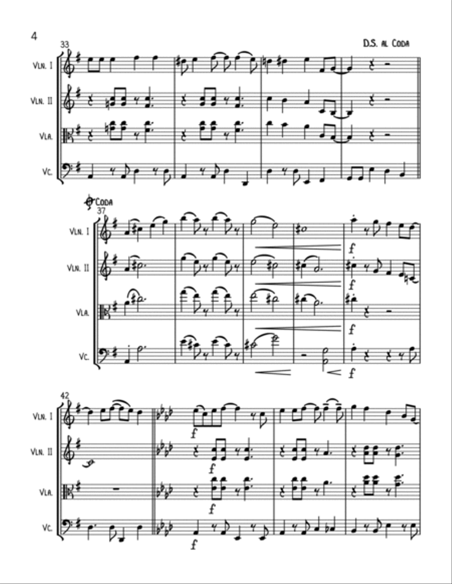 Rockin' Around The Christmas Tree String Trio scores gallery preview page 4