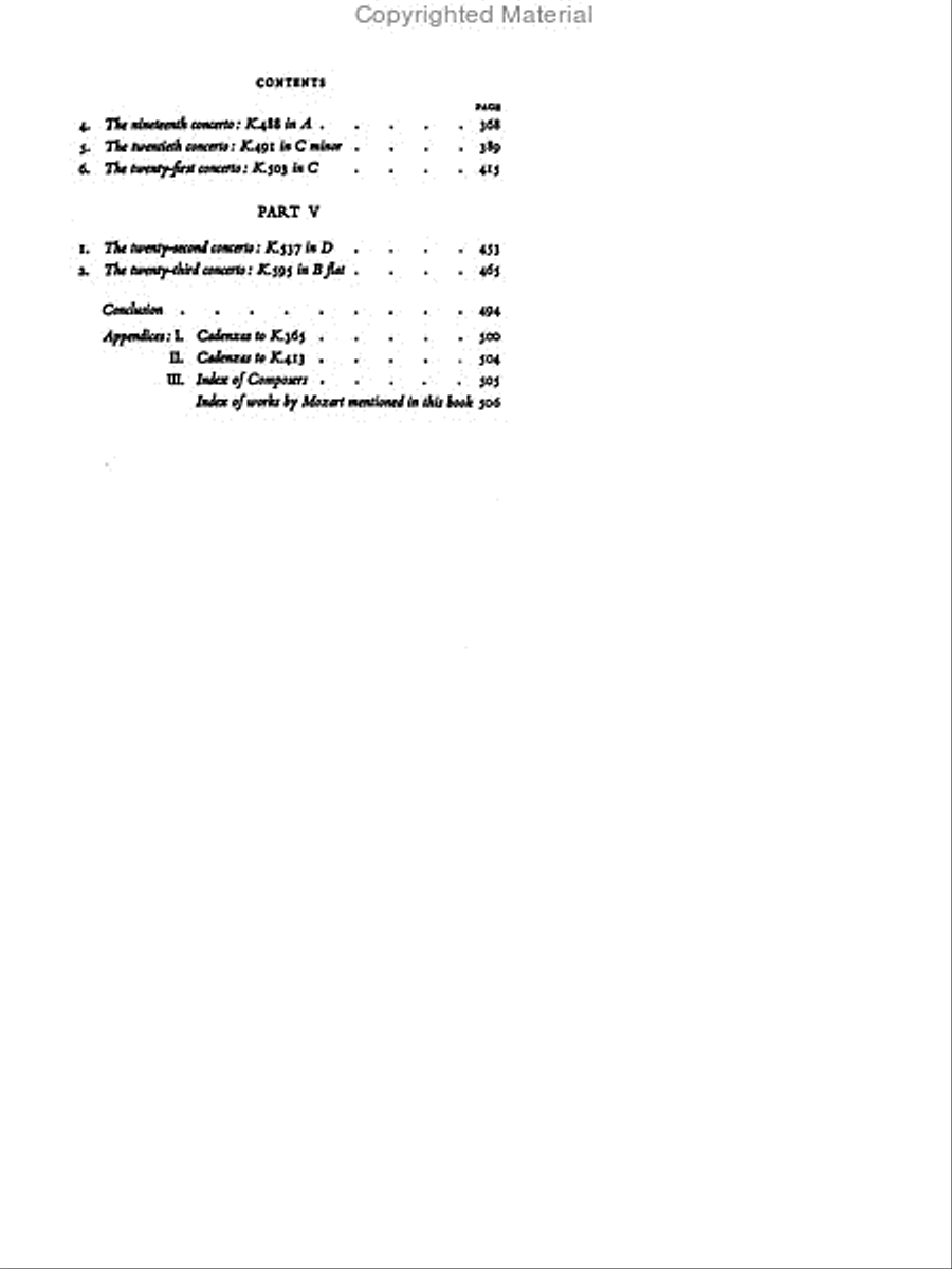 Mozart and His Piano Concertos Piano Solo scores gallery preview page 3