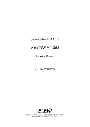 Book cover for Aria BWV 1068