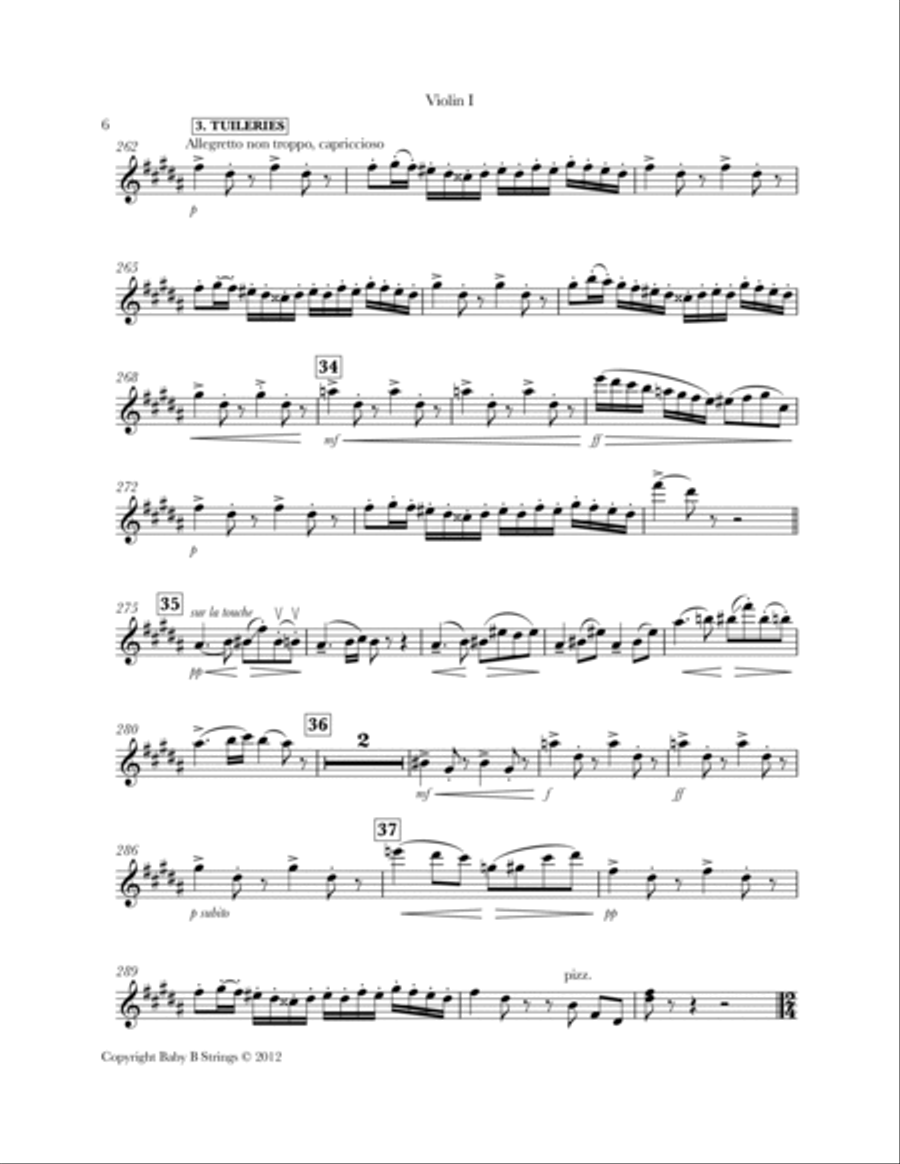 Pictures at an Exhibition String Quartet scores gallery preview page 6