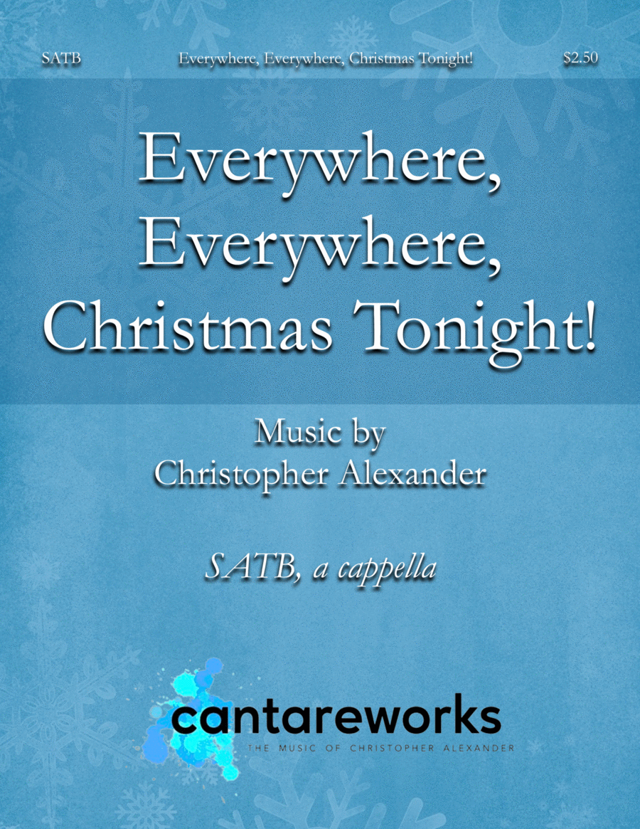 Everywhere, Everywhere, Christmas Tonight! 4-Part scores gallery preview page 1