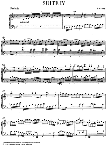 English Suites 4-6 BWV 809-811