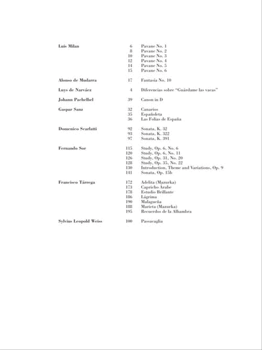 Masterworks for Guitar Acoustic Guitar scores gallery preview page 3