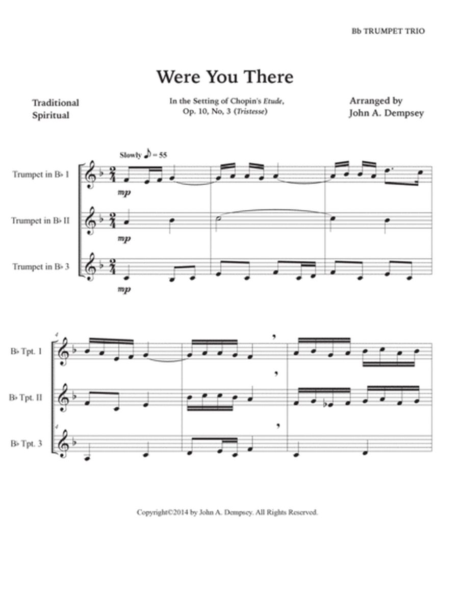 Were You There (Trumpet Trio) image number null