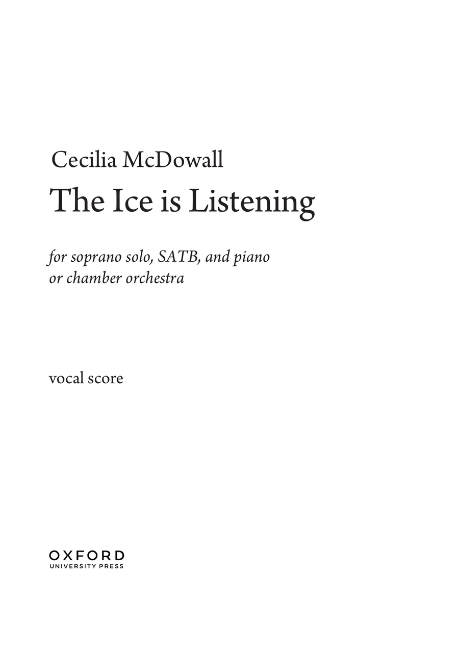 The Ice is Listening Score scores gallery preview page 1