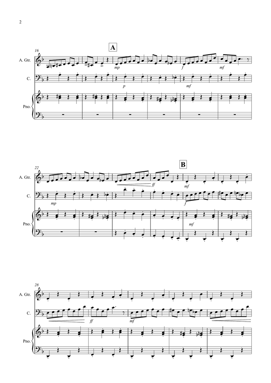 In the Hall of the Mountain King for Guitar and Cello Duet String Duet scores gallery preview page 2