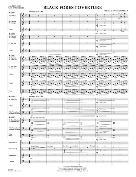 Black Forest Overture - Conductor Score (Full Score)