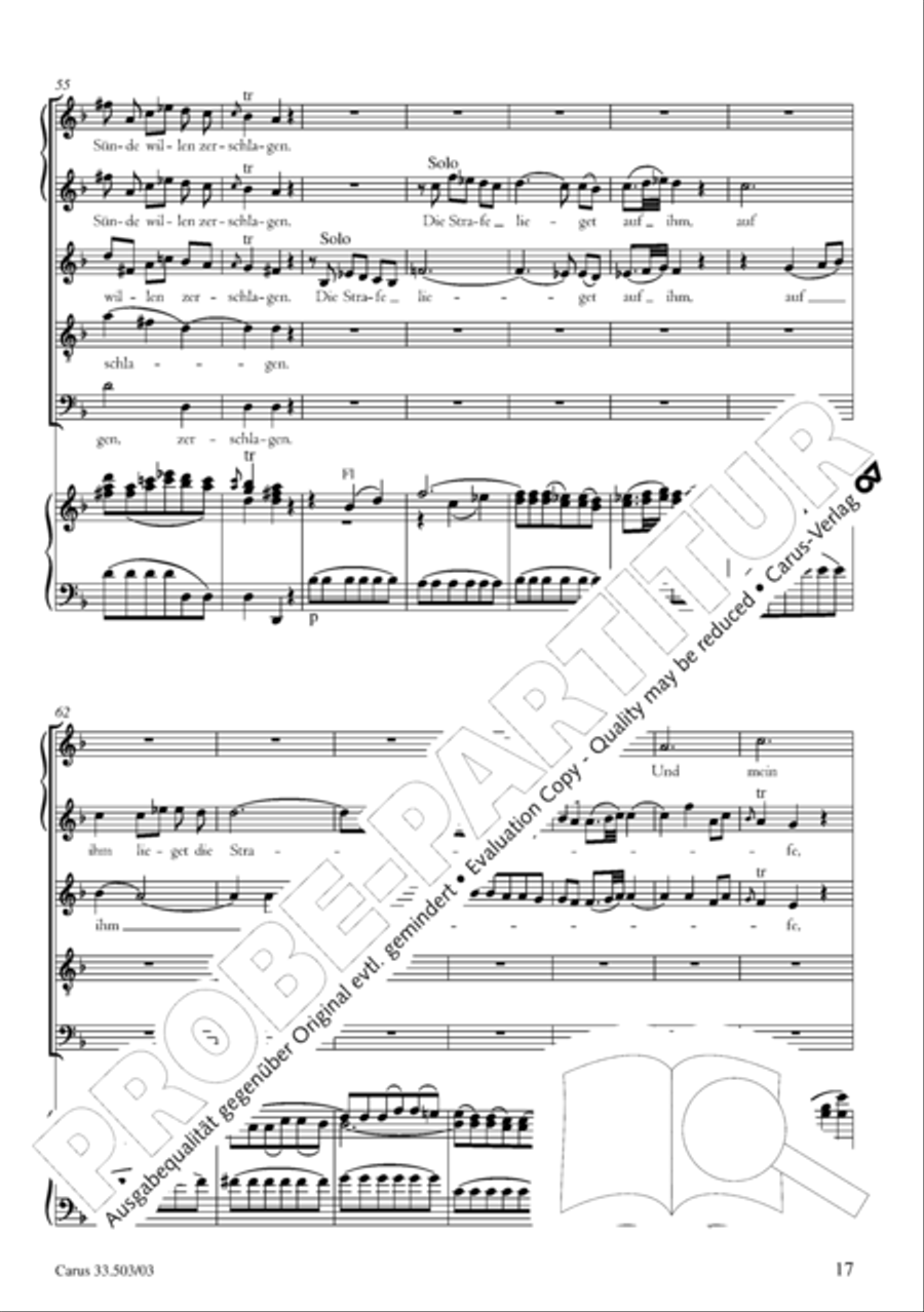 Passion according to St. Matthew (Passions-Musik nach dem Evangelisten Matthaus) SSATB scores gallery preview page 18