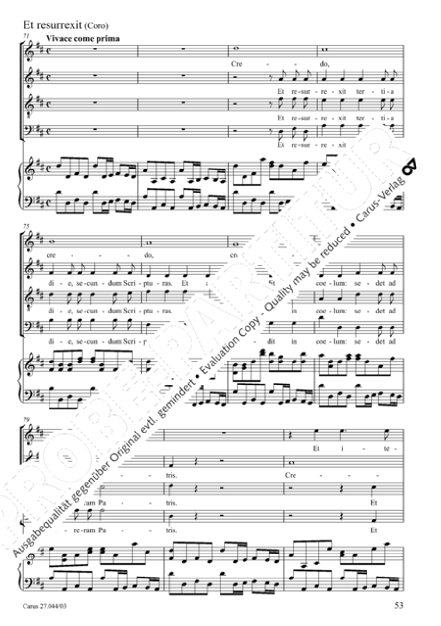 Messa per il Santissimo Natale 4-Part scores gallery preview page 54
