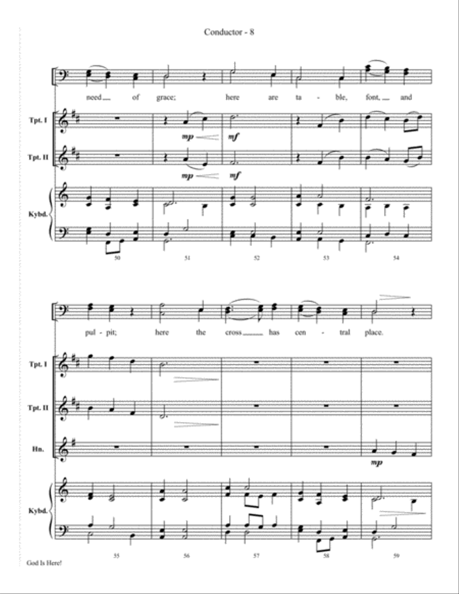 God Is Here 4-Part scores gallery preview page 10