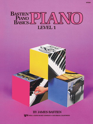 Book cover for Bastien Piano Basics, Level 1, Piano