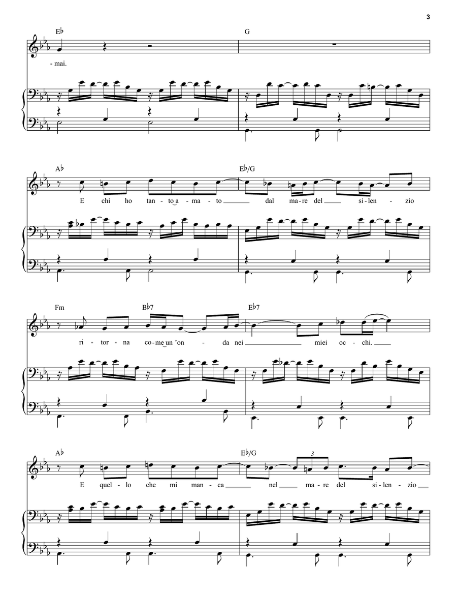 La Voce Del Silenzio Voice scores gallery preview page 3