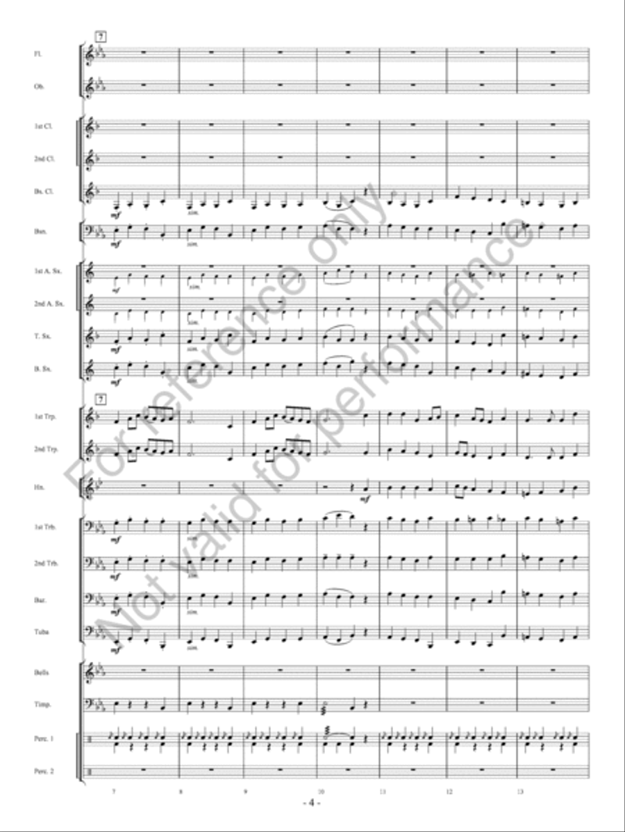 Pembroke Castle Concert Band scores gallery preview page 5