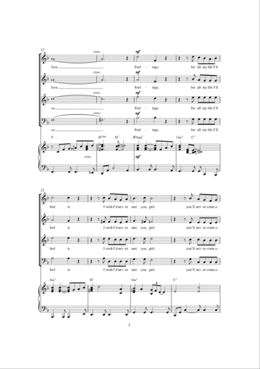 Feelings 4-Part scores gallery preview page 3