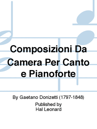 Composizioni Da Camera Per Canto e Pianoforte