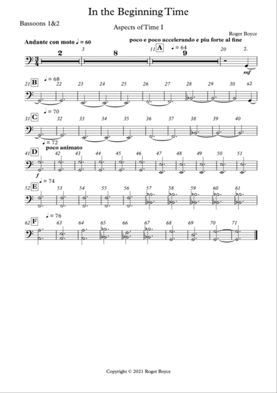 Aspects of Time - Parts Aspects of Time - Parts Full Orchestra scores gallery preview page 5