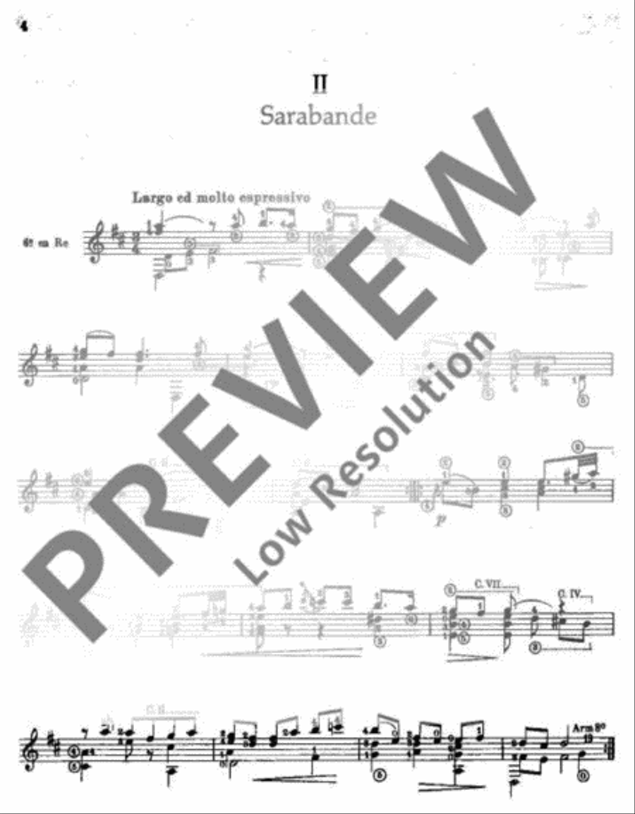 Quatre petits morceaux Guitar scores gallery preview page 3