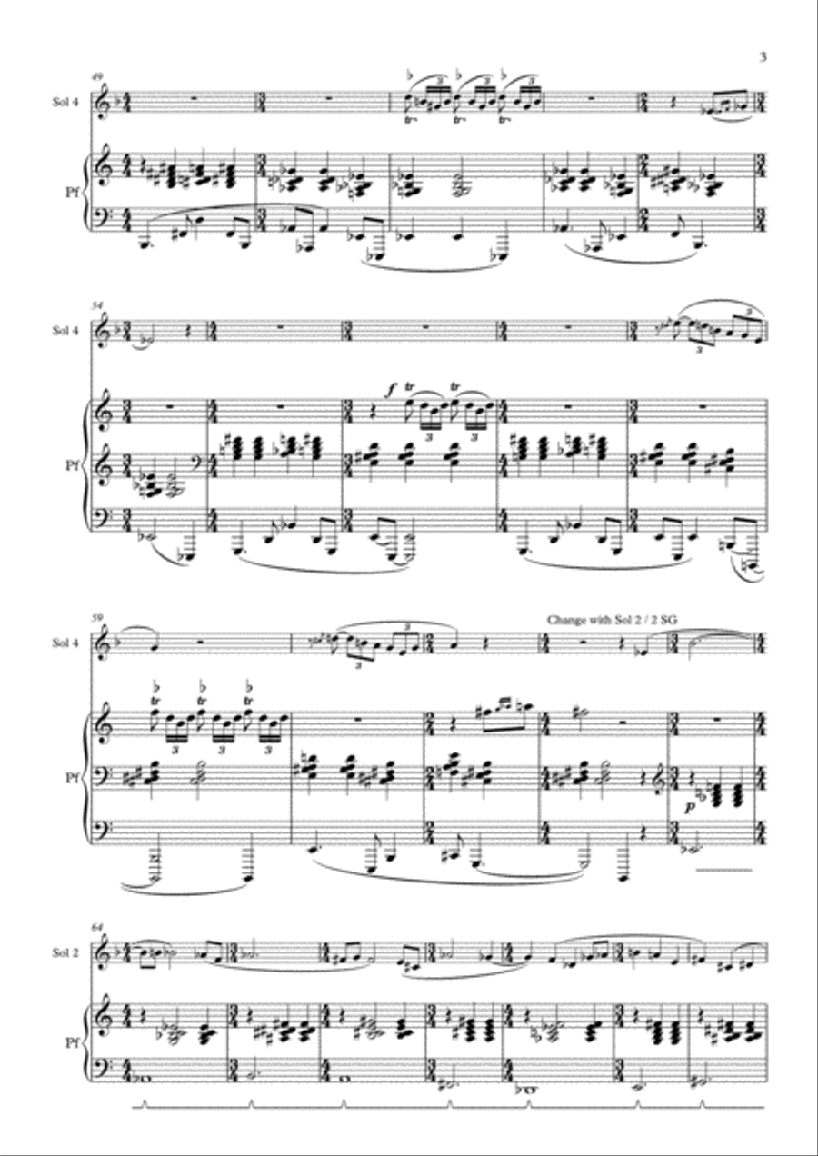 VISION OF PARADISE: ocarina and piano Piano Solo scores gallery preview page 4