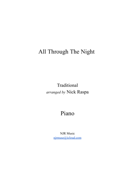 All Through The Night (intermediate piano) image number null