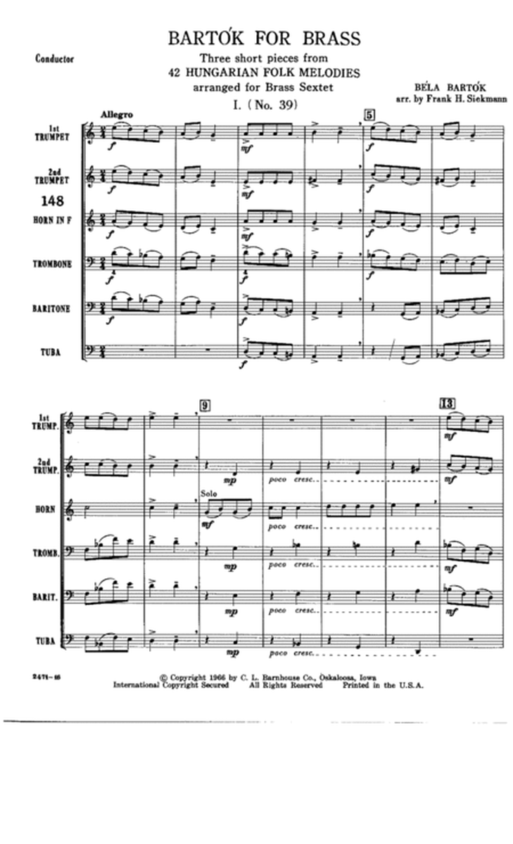Bartok for Brass