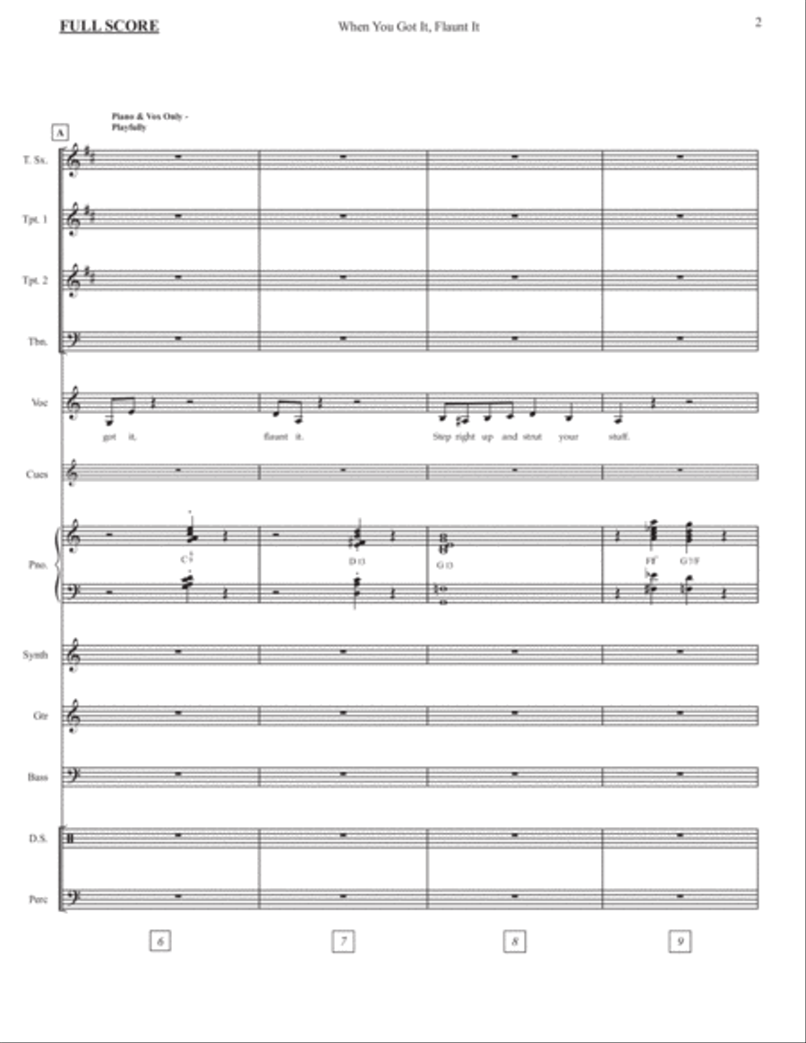When You Got It, Flaunt It from THE PRODUCERS Large Ensemble scores gallery preview page 4